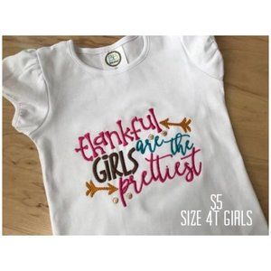 Girls Thanksgiving shirt, size 4t